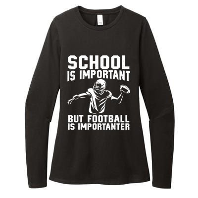 Cute Football Art For American Football Player Womens CVC Long Sleeve Shirt