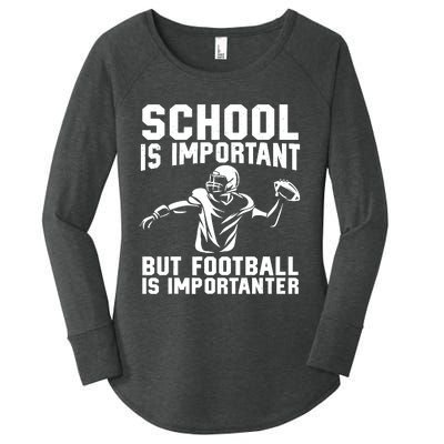 Cute Football Art For American Football Player Women's Perfect Tri Tunic Long Sleeve Shirt