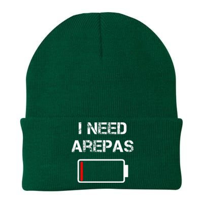 Colombian Food Arepas I Need Arepas Knit Cap Winter Beanie