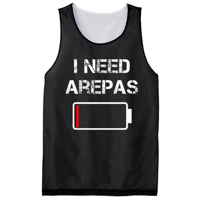 Colombian Food Arepas I Need Arepas Mesh Reversible Basketball Jersey Tank