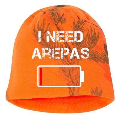 Colombian Food Arepas I Need Arepas Kati - Camo Knit Beanie