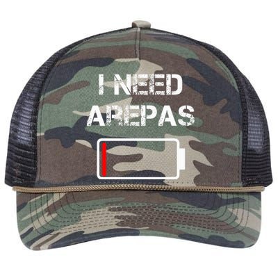 Colombian Food Arepas I Need Arepas Retro Rope Trucker Hat Cap