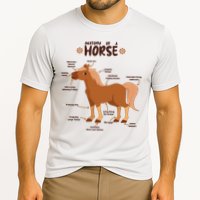 Cute Funny Anatomy Of A Horse Diagram Cooling Performance Crew T-Shirt