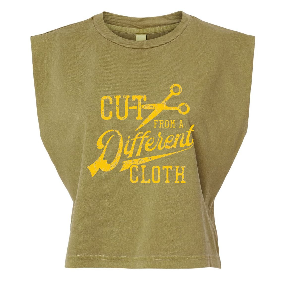 Cut From A Different Cloth Urban Hip Hop Garment-Dyed Women's Muscle Tee