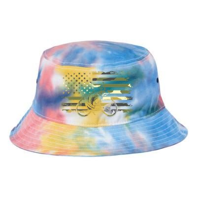 Camouflage Fishing Apparel American Flag Tie Dye Newport Bucket Hat