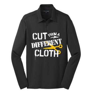 Cut From A Different Cloth Urban Hip Hop Silk Touch Performance Long Sleeve Polo