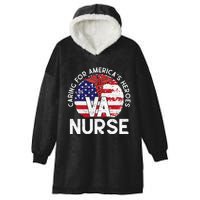 Caring For AmericaS Heroes Patriotic Va Nurse Hooded Wearable Blanket