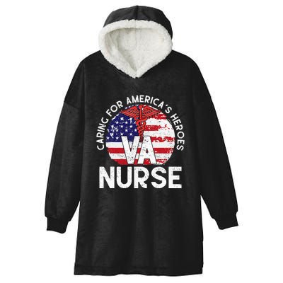 Caring For AmericaS Heroes Patriotic Va Nurse Hooded Wearable Blanket