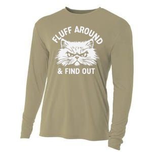 Cat Fluff Around Funny Sarcastic Quote Humor Hoodie Cooling Performance Long Sleeve Crew