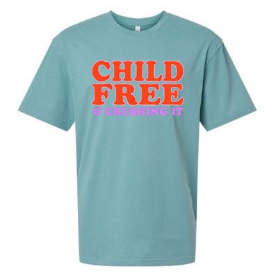 Child Free And Crushing It Sueded Cloud Jersey T-Shirt