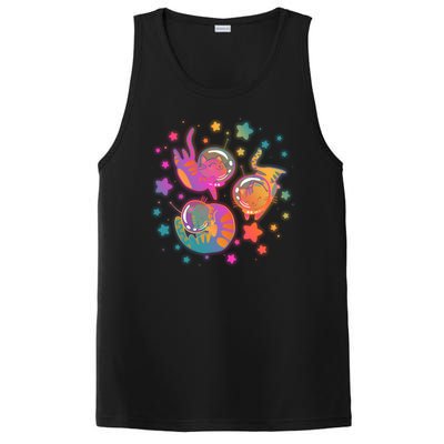 Cute Funny Astronaut Space Kitty Cats PosiCharge Competitor Tank