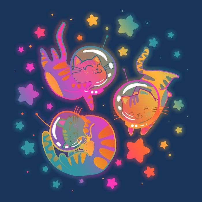 Cute Funny Astronaut Space Kitty Cats Infant Baby Jersey Bodysuit