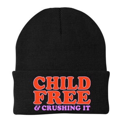 Child Free And Crushing It Funny sayings Beanie