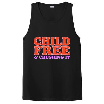 Child Free And Crushing It Funny sayings PosiCharge Competitor Tank