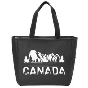 Canada Forest And Mountains Lake Louise Alberta Souvenir Zip Tote Bag