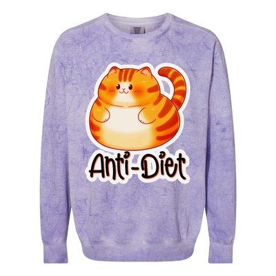 Clementine Fluffkins Anti Diet Colorblast Crewneck Sweatshirt