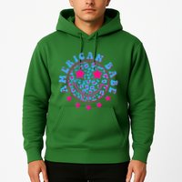 Cute Funny American Babe Leopard Print Smiley Emoji Hoodie