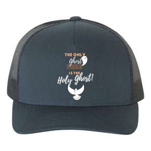 Christian Funny Antihalloween Only Ghost Holy Ghost Humor Gift Yupoong Adult 5-Panel Trucker Hat