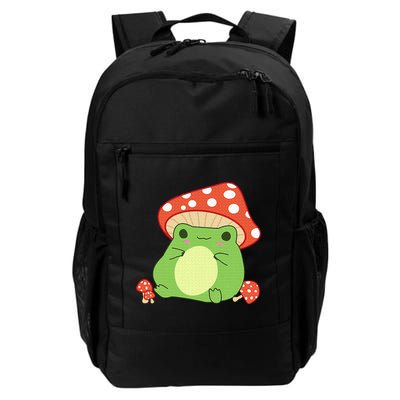 Cottagecore Frog Aesthetic Cute Frog With Mushroom Hat Backpack