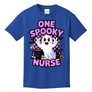 Cute Fun And Festive Halloween One Spooky Nurse Ghost Kids T-Shirt