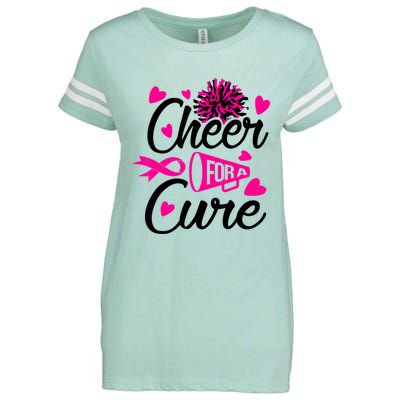 Cheer For A Cure Breast Cancer Awareness Enza Ladies Jersey Football T-Shirt