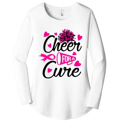 Cheer For A Cure Breast Cancer Awareness Women's Perfect Tri Tunic Long Sleeve Shirt