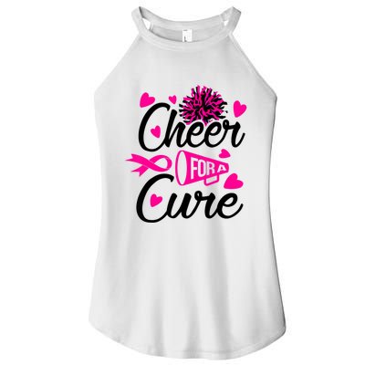 Cheer For A Cure Breast Cancer Awareness Women’s Perfect Tri Rocker Tank