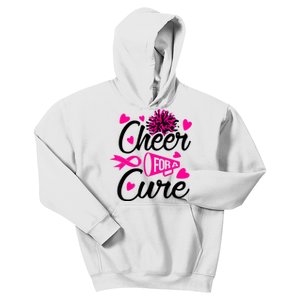 Cheer For A Cure Breast Cancer Awareness Kids Hoodie