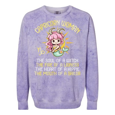 Capricorn for  Astrology birthday Capricorn  Colorblast Crewneck Sweatshirt