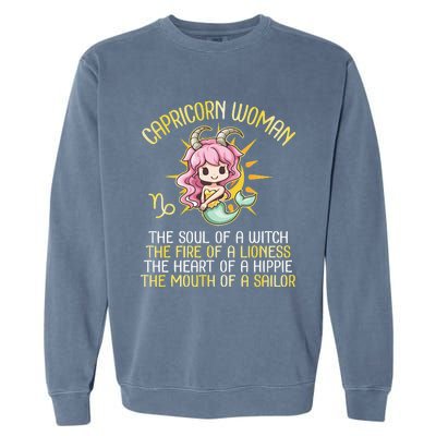 Capricorn for  Astrology birthday Capricorn  Garment-Dyed Sweatshirt