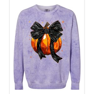 Cute Fall Autumn Halloween Pumpkin Colorblast Crewneck Sweatshirt