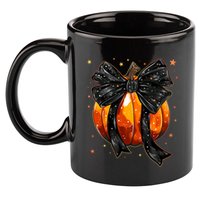 Cute Fall Autumn Halloween Pumpkin 11oz C Handle Ceramic Mug