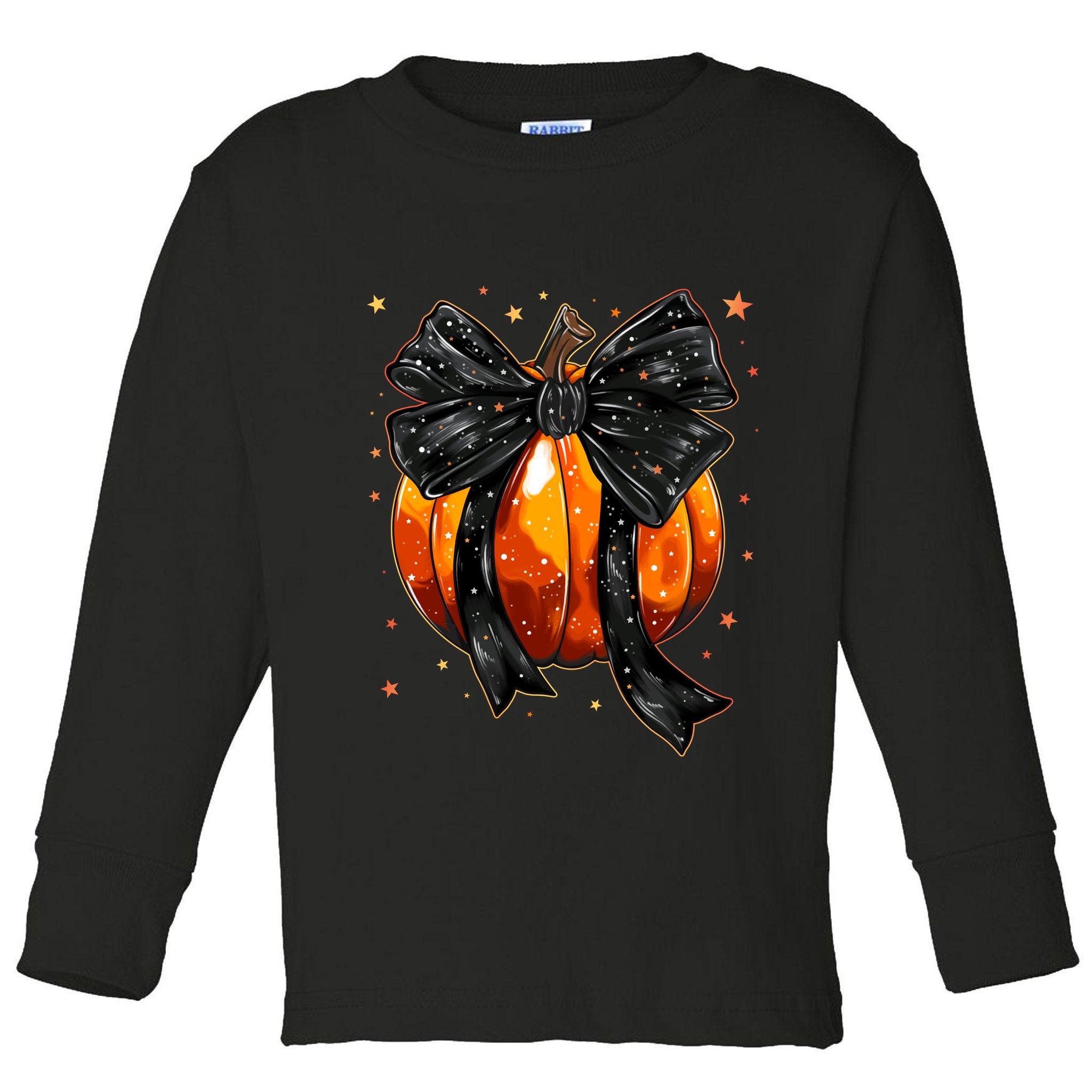 Cute Fall Autumn Halloween Pumpkin Toddler Long Sleeve Shirt