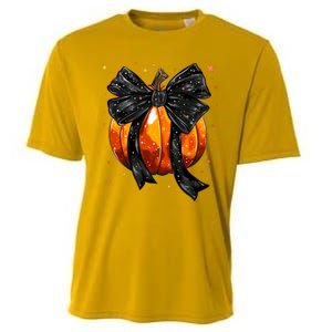 Cute Fall Autumn Halloween Pumpkin Cooling Performance Crew T-Shirt