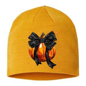 Cute Fall Autumn Halloween Pumpkin Sustainable Beanie