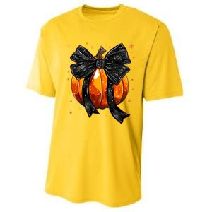 Cute Fall Autumn Halloween Pumpkin Performance Sprint T-Shirt