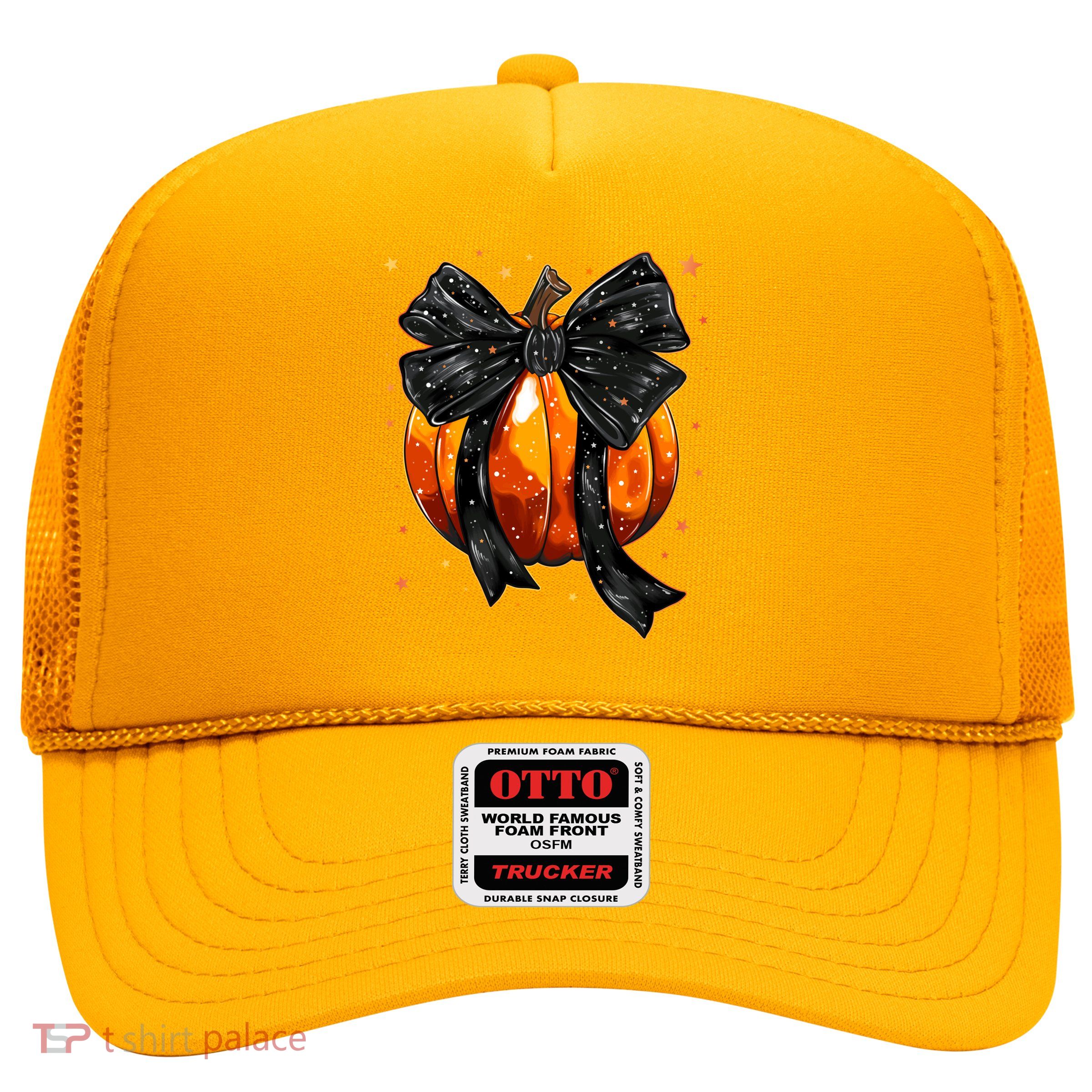 Cute Fall Autumn Halloween Pumpkin Trucker Hat