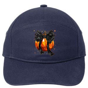 Cute Fall Autumn Halloween Pumpkin 7-Panel Snapback Hat