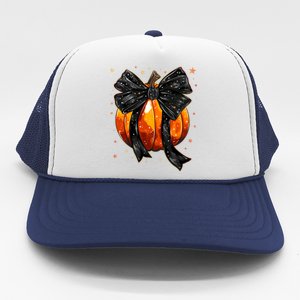 Cute Fall Autumn Halloween Pumpkin Trucker Hat