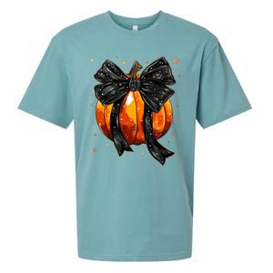 Cute Fall Autumn Halloween Pumpkin Sueded Cloud Jersey T-Shirt