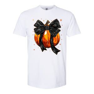 Cute Fall Autumn Halloween Pumpkin Softstyle CVC T-Shirt