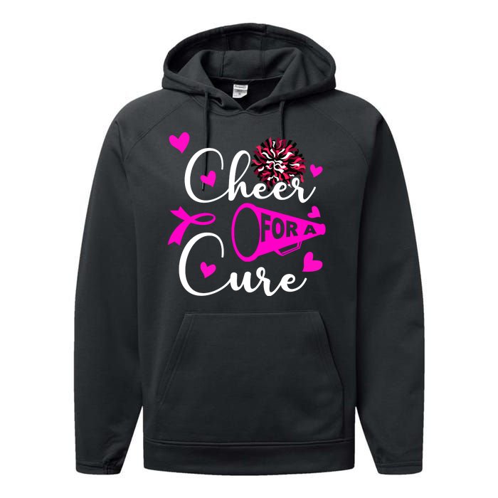 Cheer For A Cure Breast Cancer Awareness Performance Fleece Hoodie