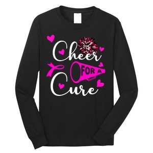 Cheer For A Cure Breast Cancer Awareness Long Sleeve Shirt