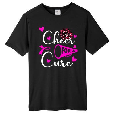 Cheer For A Cure Breast Cancer Awareness Tall Fusion ChromaSoft Performance T-Shirt