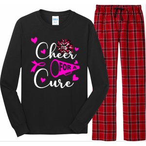 Cheer For A Cure Breast Cancer Awareness Long Sleeve Pajama Set