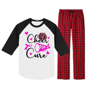 Cheer For A Cure Breast Cancer Awareness Raglan Sleeve Pajama Set