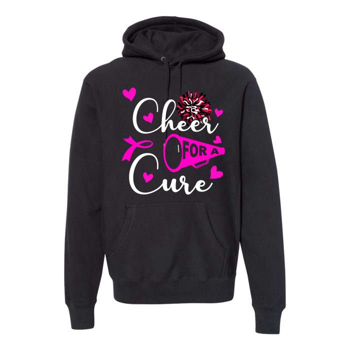 Cheer For A Cure Breast Cancer Awareness Premium Hoodie