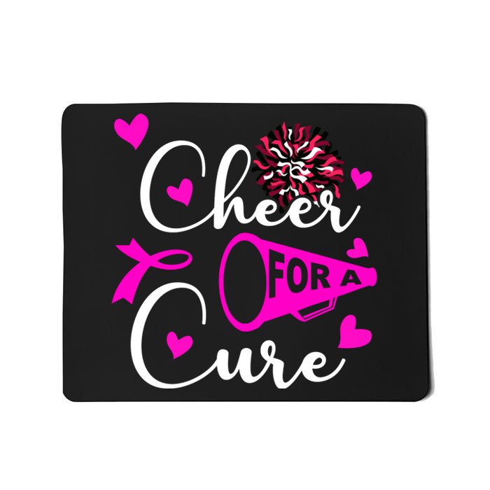 Cheer For A Cure Breast Cancer Awareness Mousepad