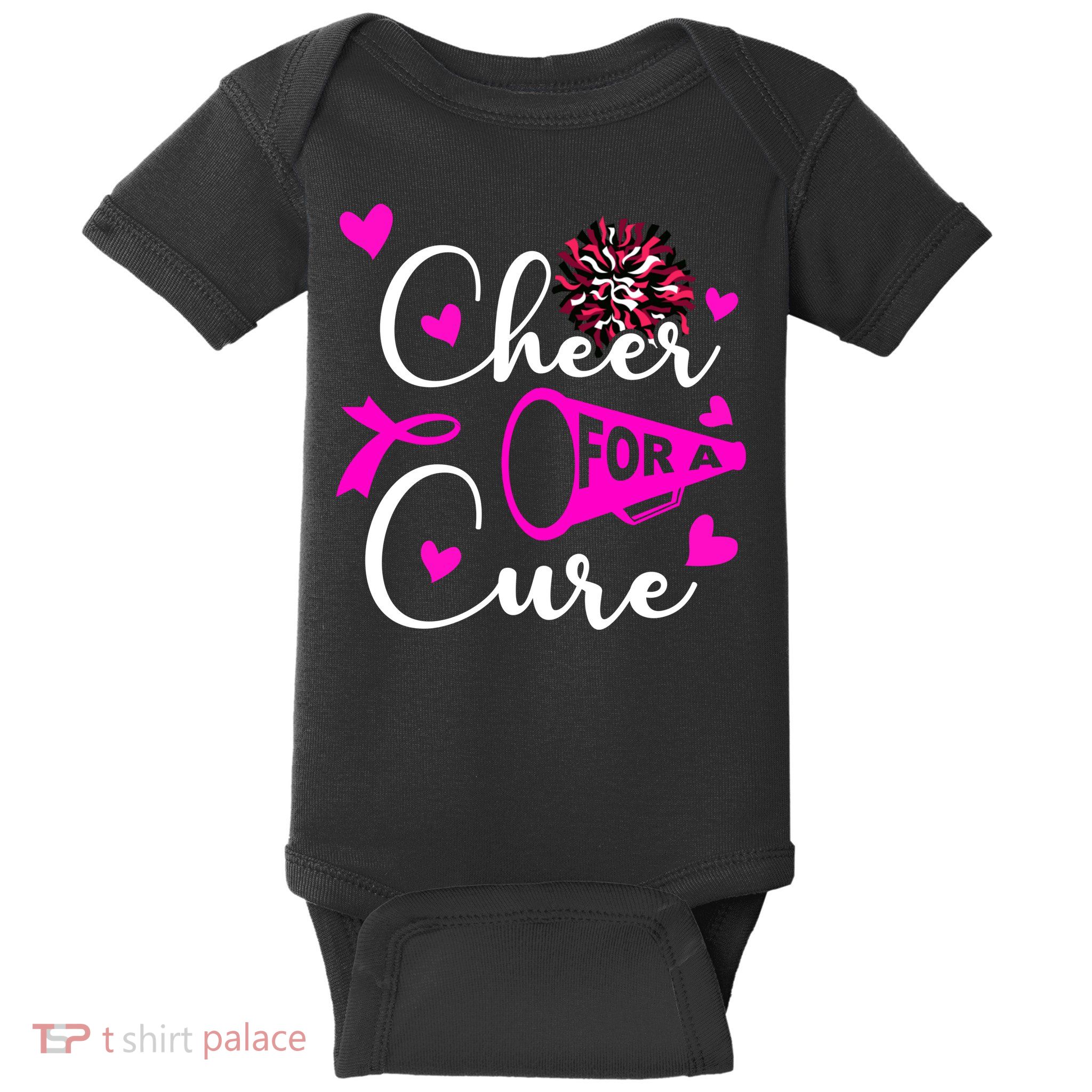 Cheer For A Cure Breast Cancer Awareness Baby Bodysuit