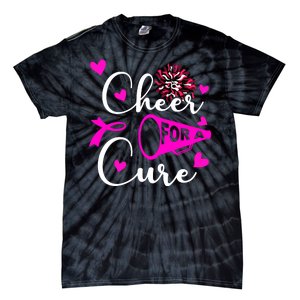 Cheer For A Cure Breast Cancer Awareness Tie-Dye T-Shirt